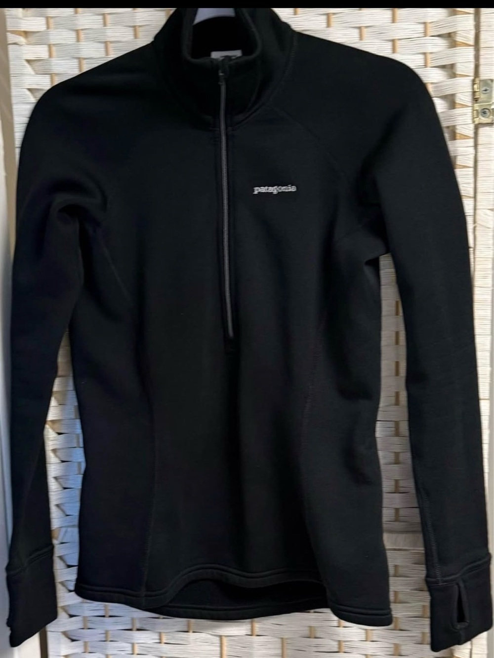 Patagonia Black Women's Half-Zip Cowl Pullover Size Small